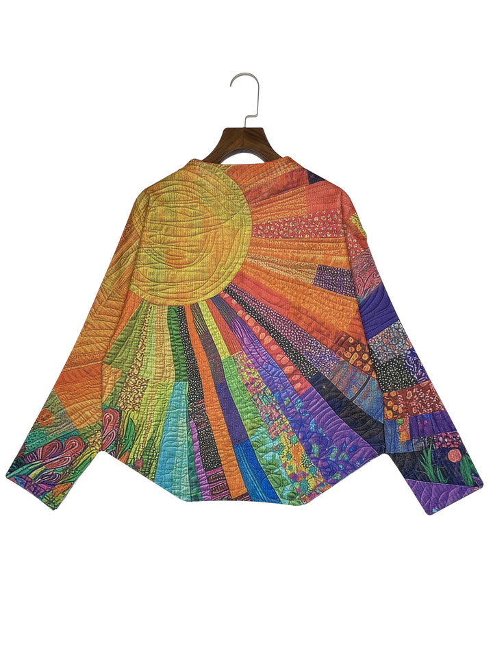 MARIAH – VIBRANT PATCHWORK CARDIGAN