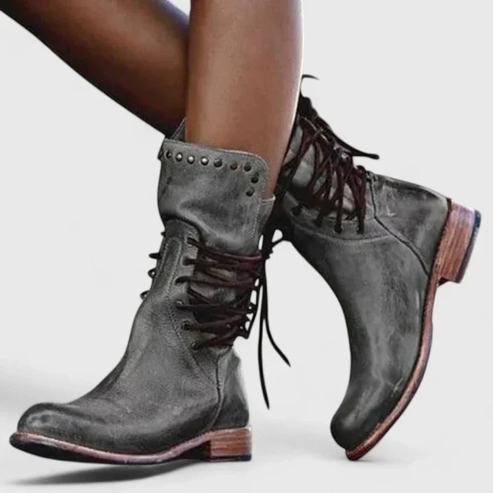 ALEXIS – LACE-UP COMBAT BOOTS