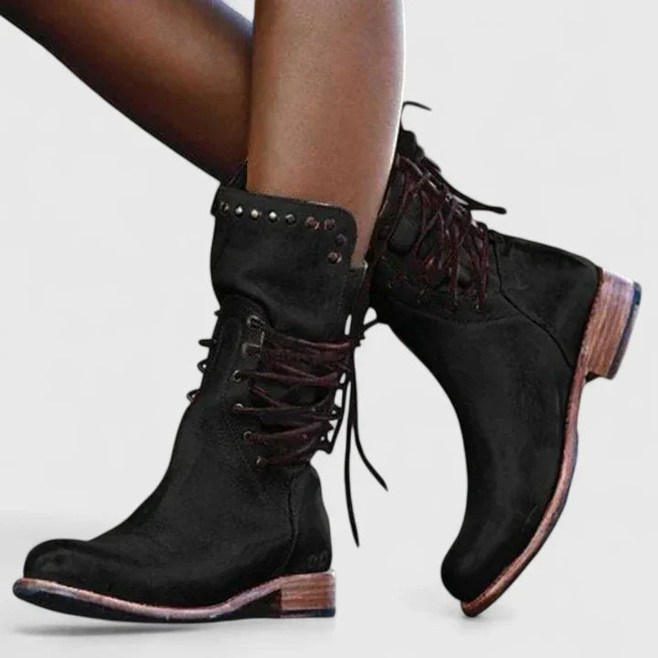 ALEXIS – LACE-UP COMBAT BOOTS