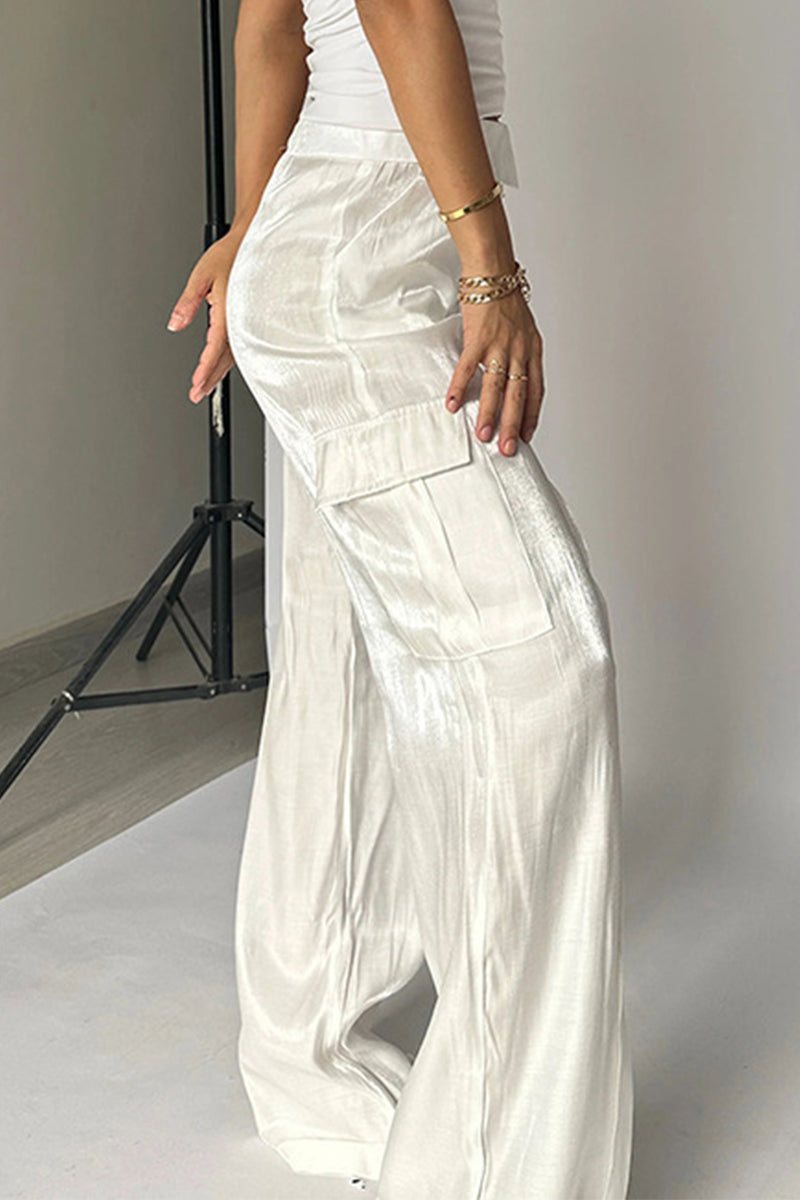 ORINTHIA – GRADIENT MID-WAIST STRAIGHT BOTTOMS