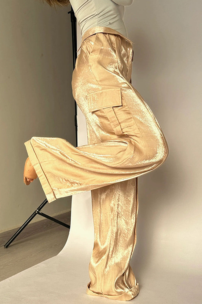 ORINTHIA – GRADIENT MID-WAIST STRAIGHT BOTTOMS