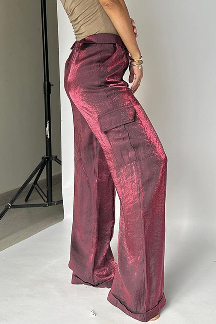 ORINTHIA – GRADIENT MID-WAIST STRAIGHT BOTTOMS
