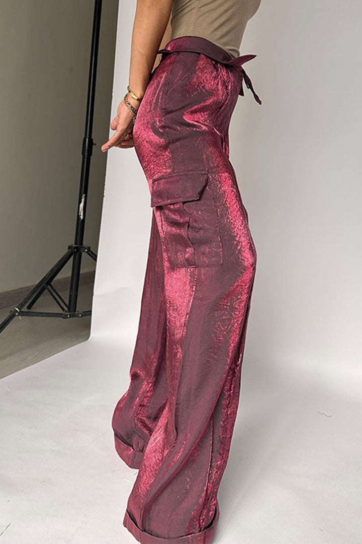 ORINTHIA – GRADIENT MID-WAIST STRAIGHT BOTTOMS