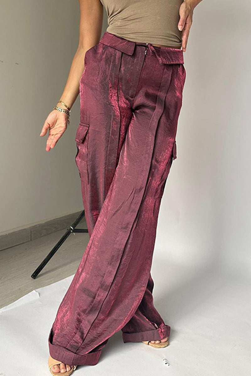 ORINTHIA – GRADIENT MID-WAIST STRAIGHT BOTTOMS