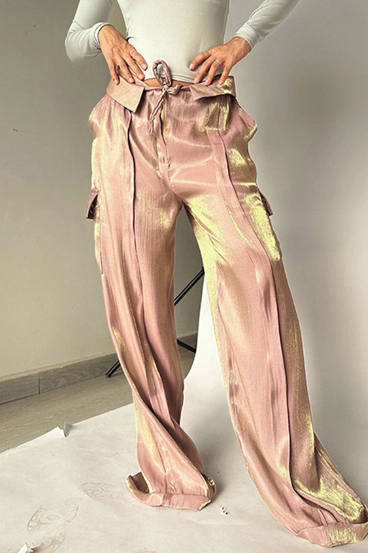 ORINTHIA – GRADIENT MID-WAIST STRAIGHT BOTTOMS