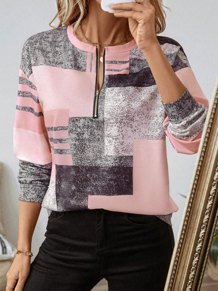 BELLE – MODERN ZIP FRONT BLOUSE