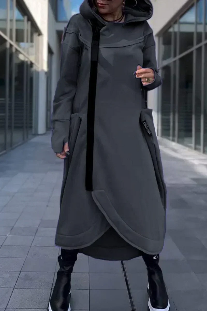 DESTINY – LONG HOODED CASUAL DRESS
