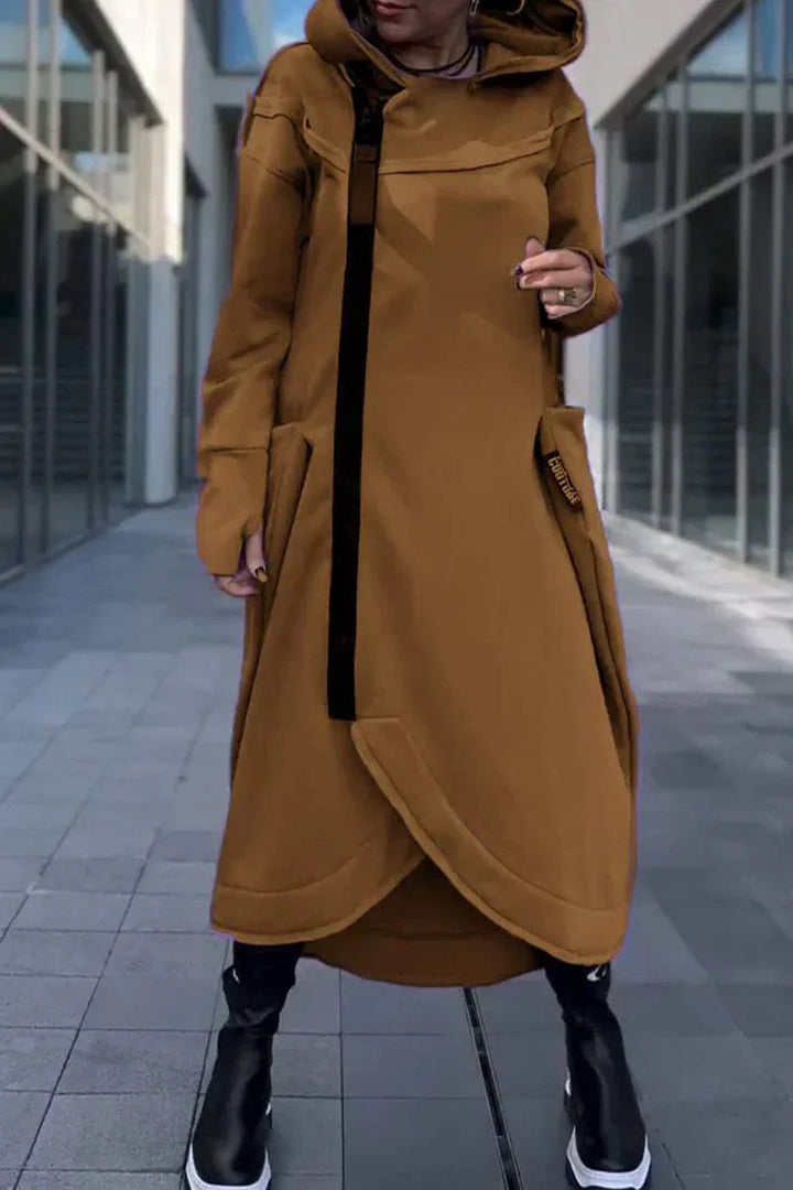 DESTINY – LONG HOODED CASUAL DRESS