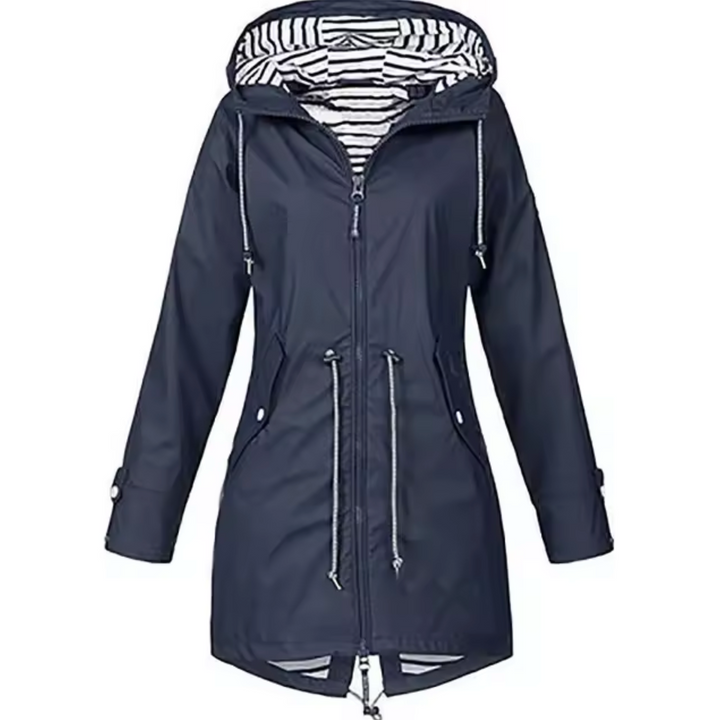 CLAUDIA – LONG HOODED ZIP-UP JACKET