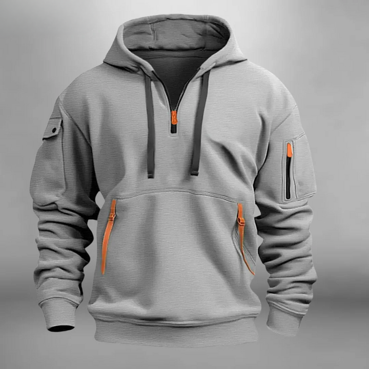 JOHN – CASUAL ZIP HOODED SWEATSHIRT