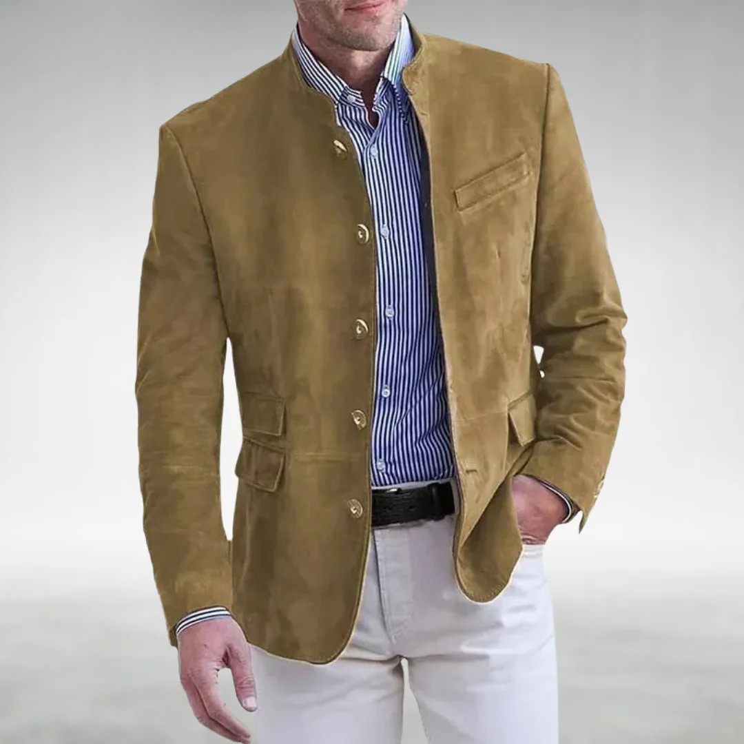 ETHAN – CLASSIC MANDARIN COLLAR JACKET