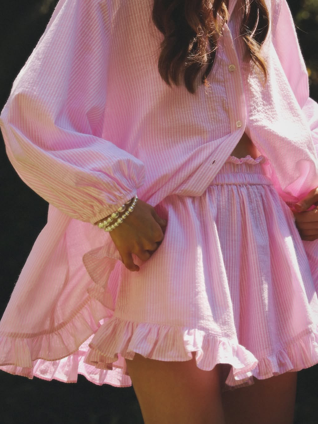 OLIVIA – RUFFLED TWO-PIECE SET