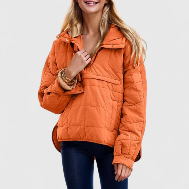 BRIANNA – COZY QUILTED PULLOVER JACKET
