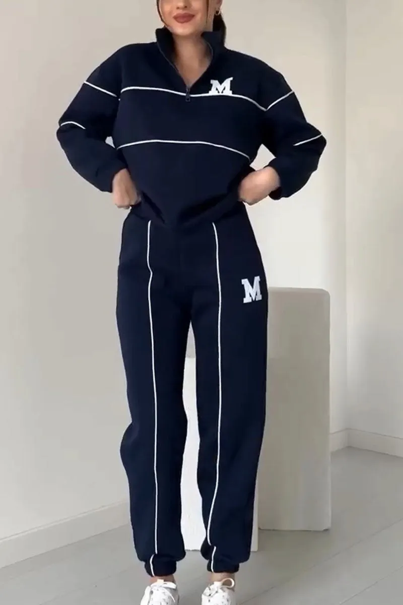 LANA – SPORTY STRIPE JOGGER SET