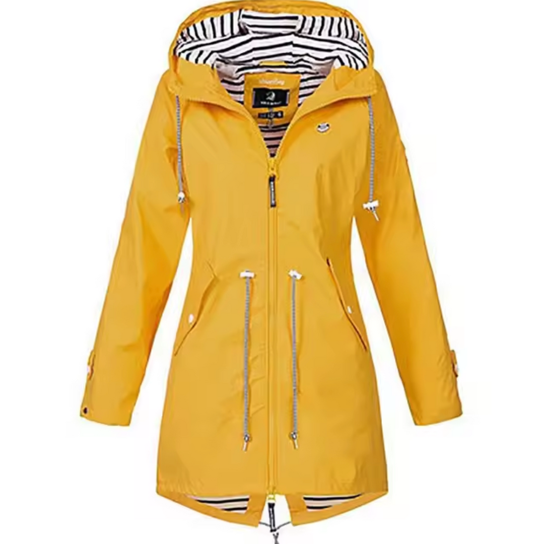 CLAUDIA – LONG HOODED ZIP-UP JACKET
