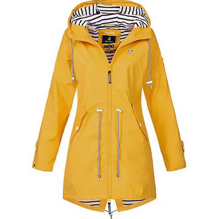 CLAUDIA – LONG HOODED ZIP-UP JACKET
