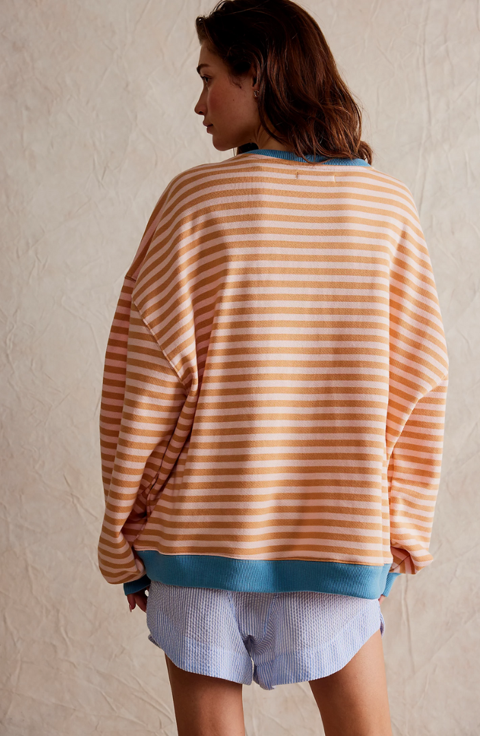 ZOEY – FUNSTRIPE WEEKEND SWEATSHIRT