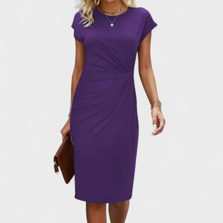 CLAIRE – SCULPTED ELEGANCE RUCHED DRESS