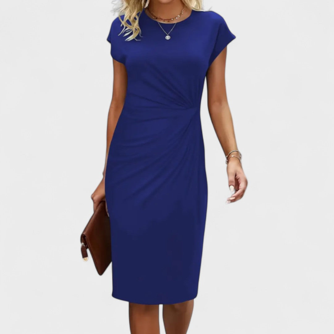 CLAIRE – SCULPTED ELEGANCE RUCHED DRESS
