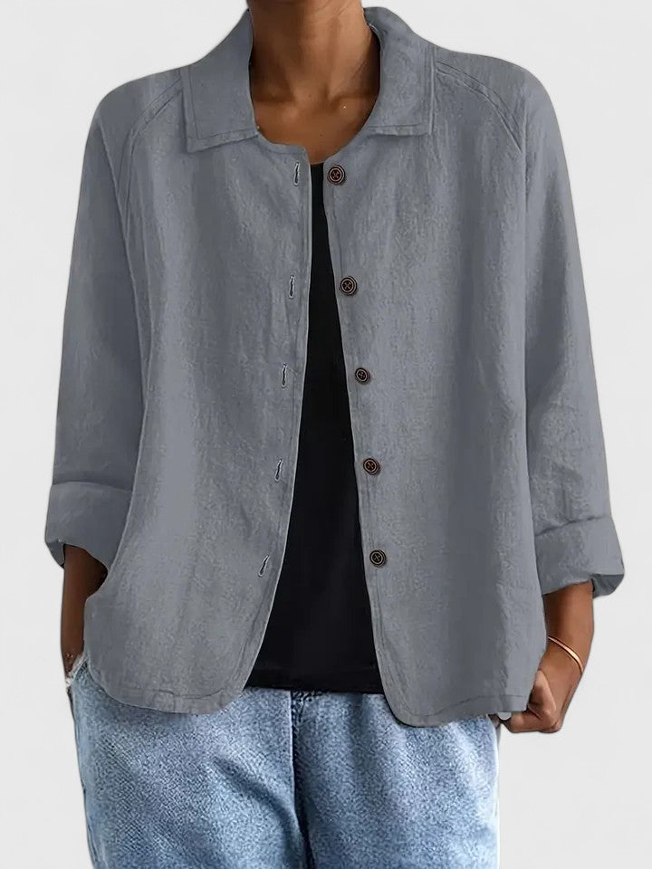 EDEN – RELAXED BUTTON-UP BLOUSE