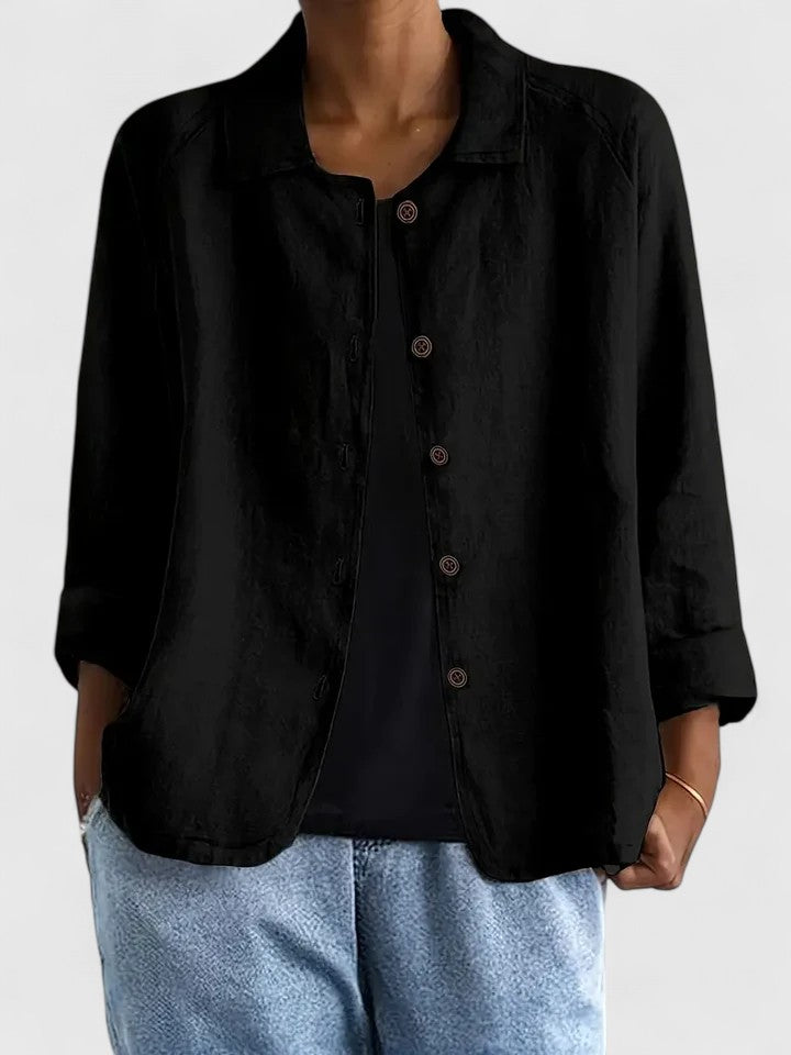 EDEN – RELAXED BUTTON-UP BLOUSE