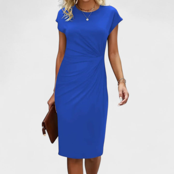 CLAIRE – SCULPTED ELEGANCE RUCHED DRESS
