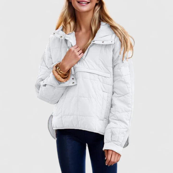 BRIANNA – COZY QUILTED PULLOVER JACKET