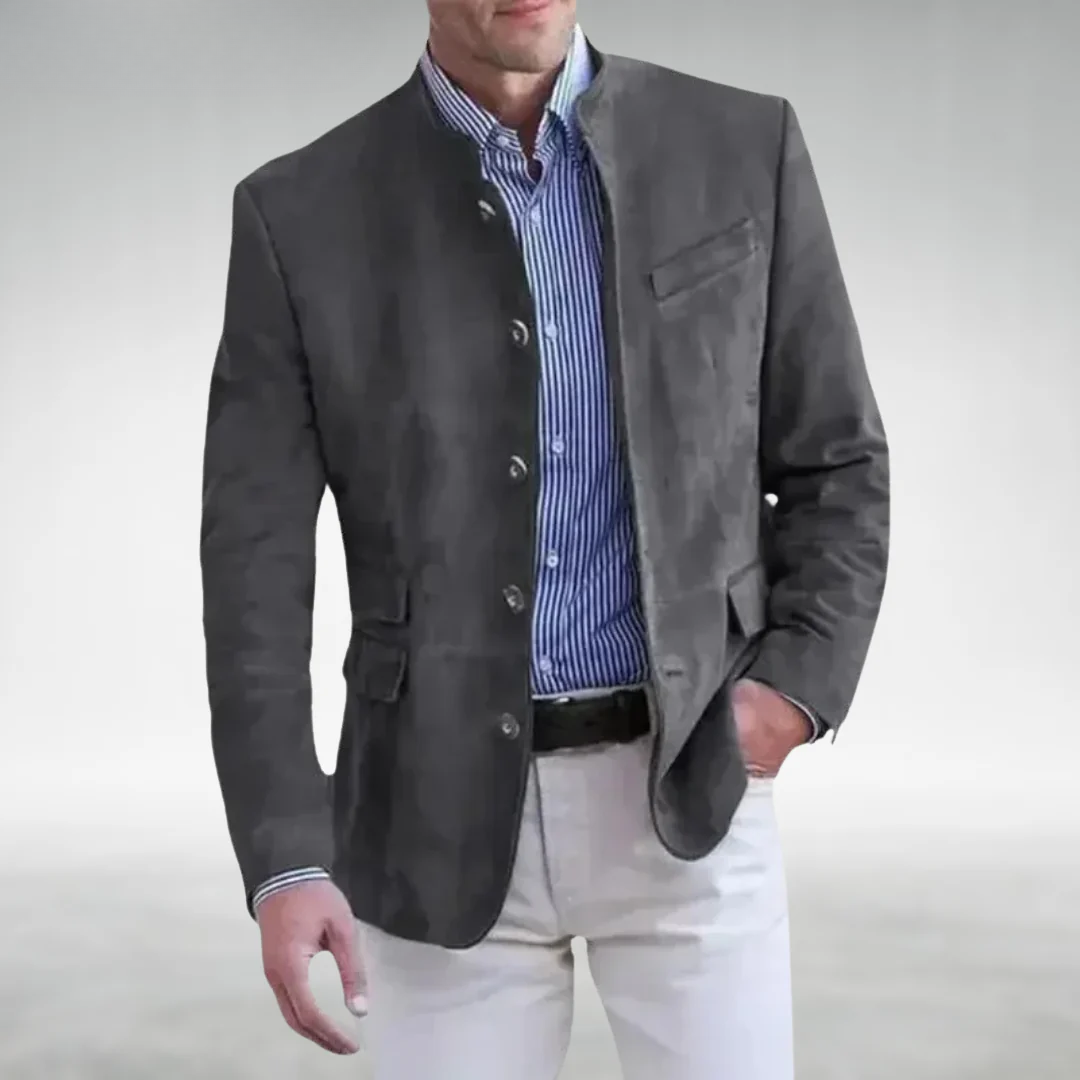 ETHAN – CLASSIC MANDARIN COLLAR JACKET