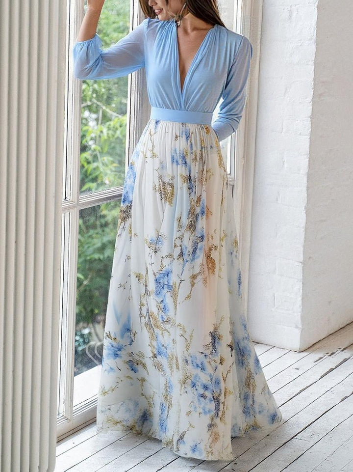 ARIELLE – ELEGANT FLORAL MAXI GOWN