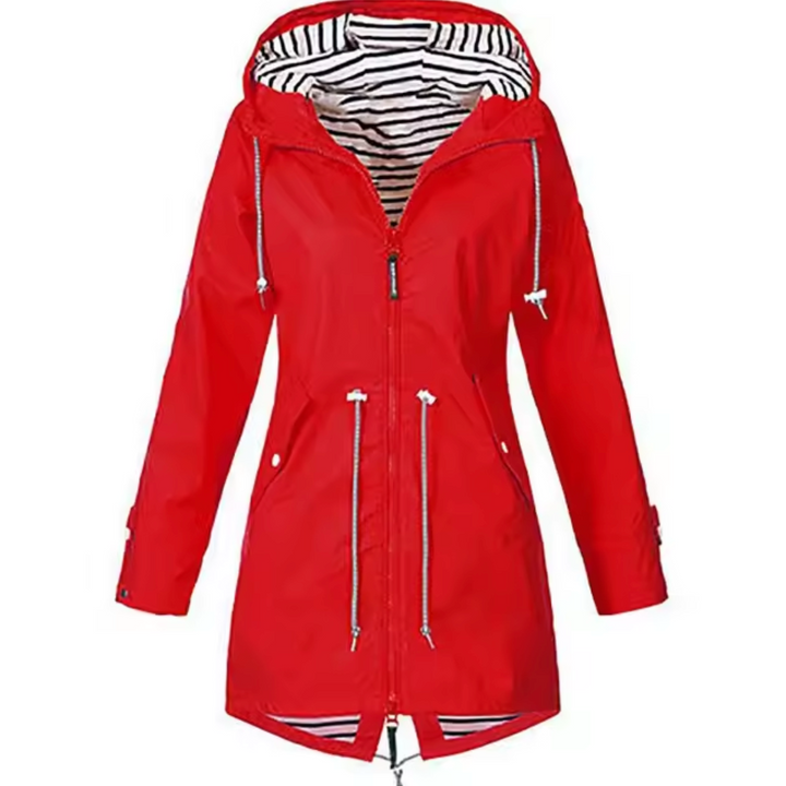 CLAUDIA – LONG HOODED ZIP-UP JACKET