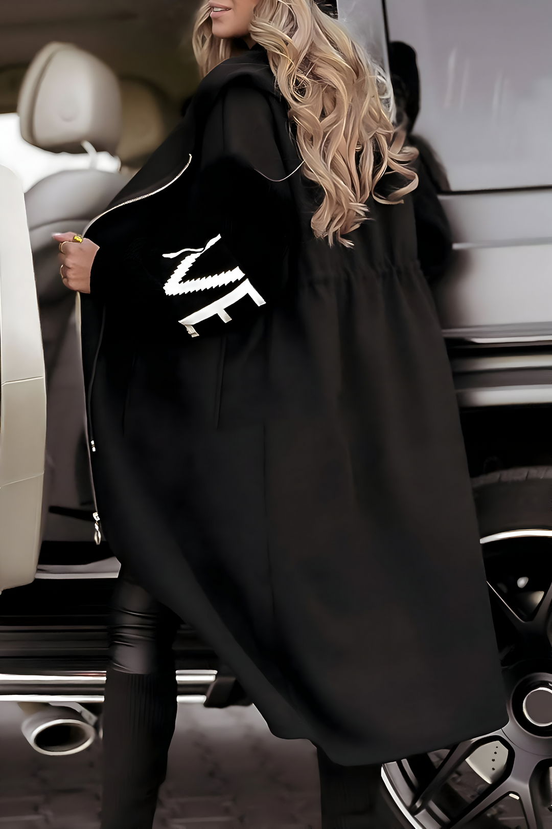 MARIAH – RELAXED HOODED LONG COAT