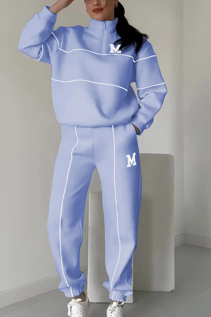 LANA – SPORTY STRIPE JOGGER SET
