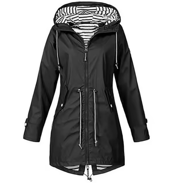 CLAUDIA – LONG HOODED ZIP-UP JACKET