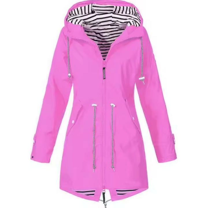 CLAUDIA – LONG HOODED ZIP-UP JACKET