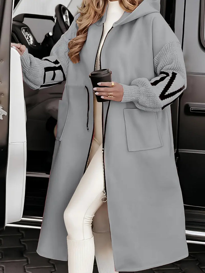 MARIAH – RELAXED HOODED LONG COAT