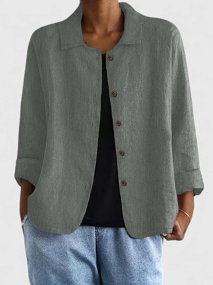 EDEN – RELAXED BUTTON-UP BLOUSE