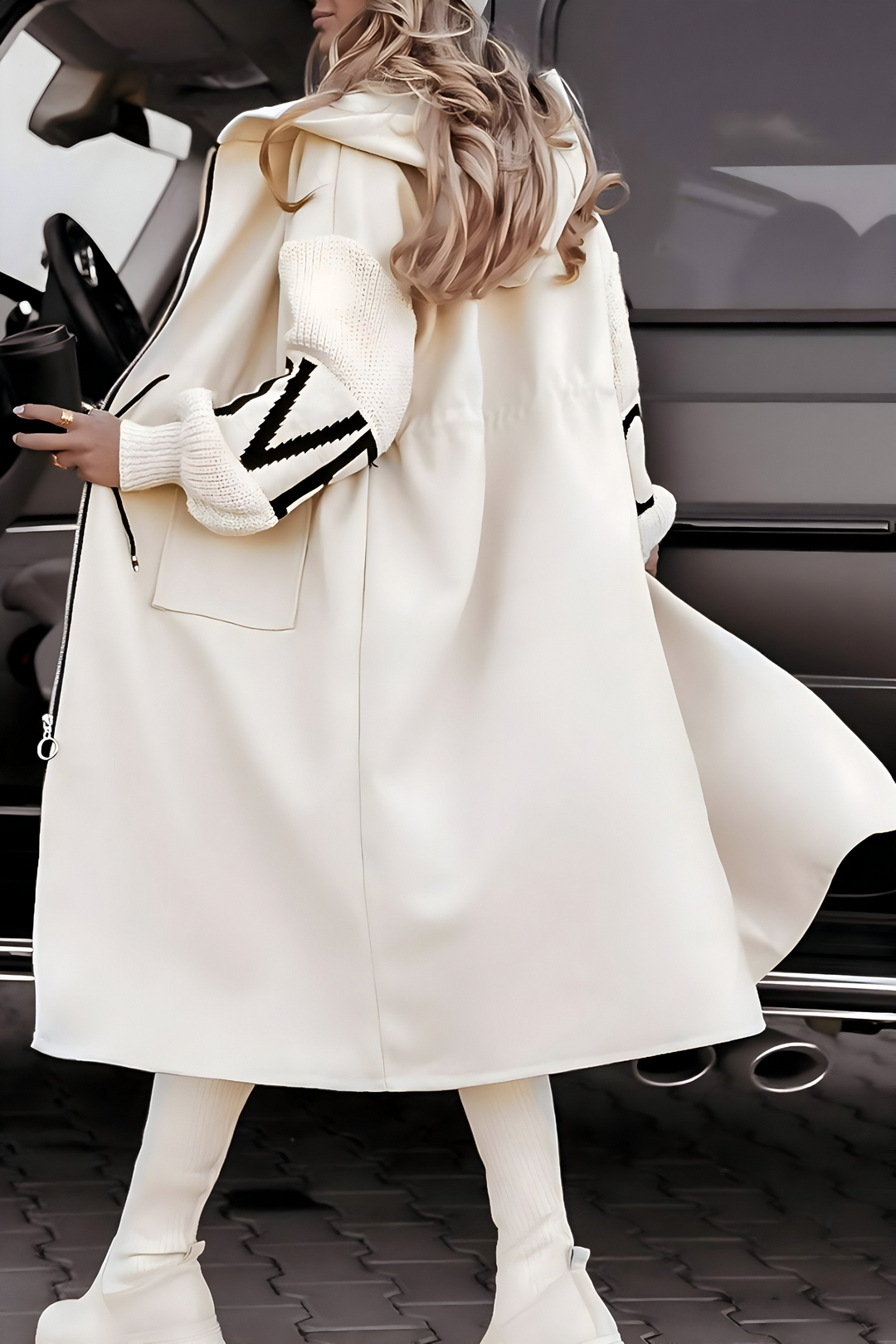 MARIAH – RELAXED HOODED LONG COAT