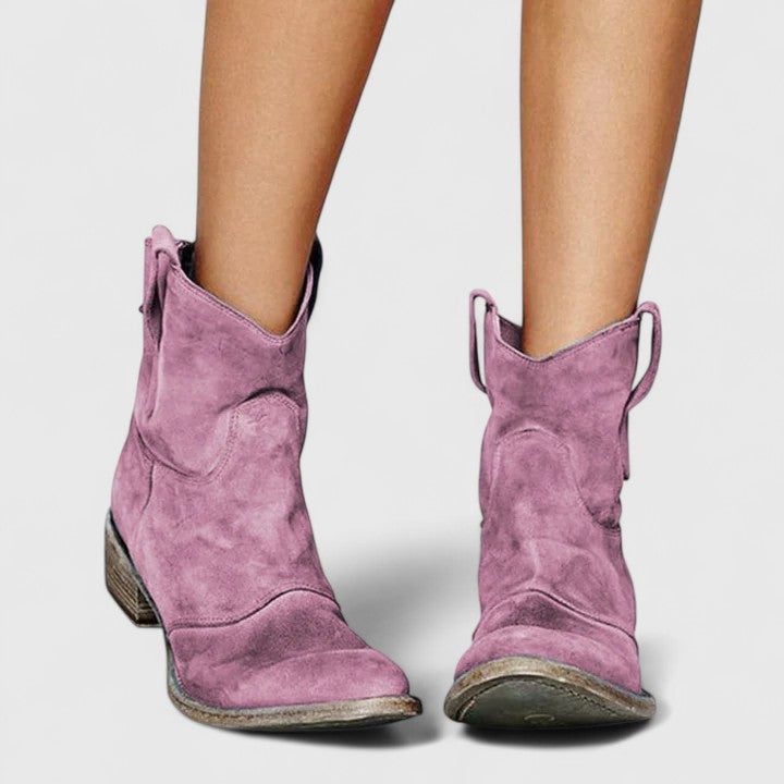AUTUMN – VINTAGE WESTERN ANKLE BOOTIES