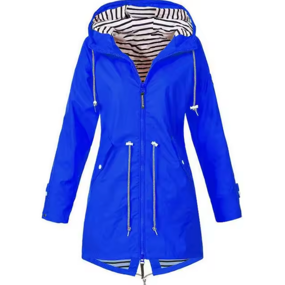 CLAUDIA – LONG HOODED ZIP-UP JACKET