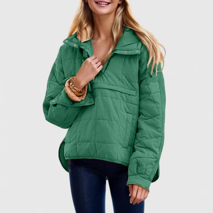 BRIANNA – COZY QUILTED PULLOVER JACKET