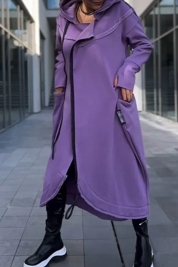 DESTINY – LONG HOODED CASUAL DRESS