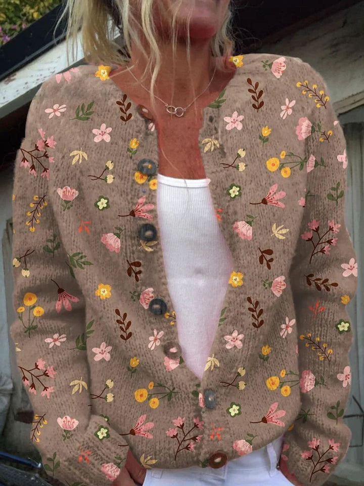 SOPHIA – FLORAL BUTTON-UP CARDIGAN