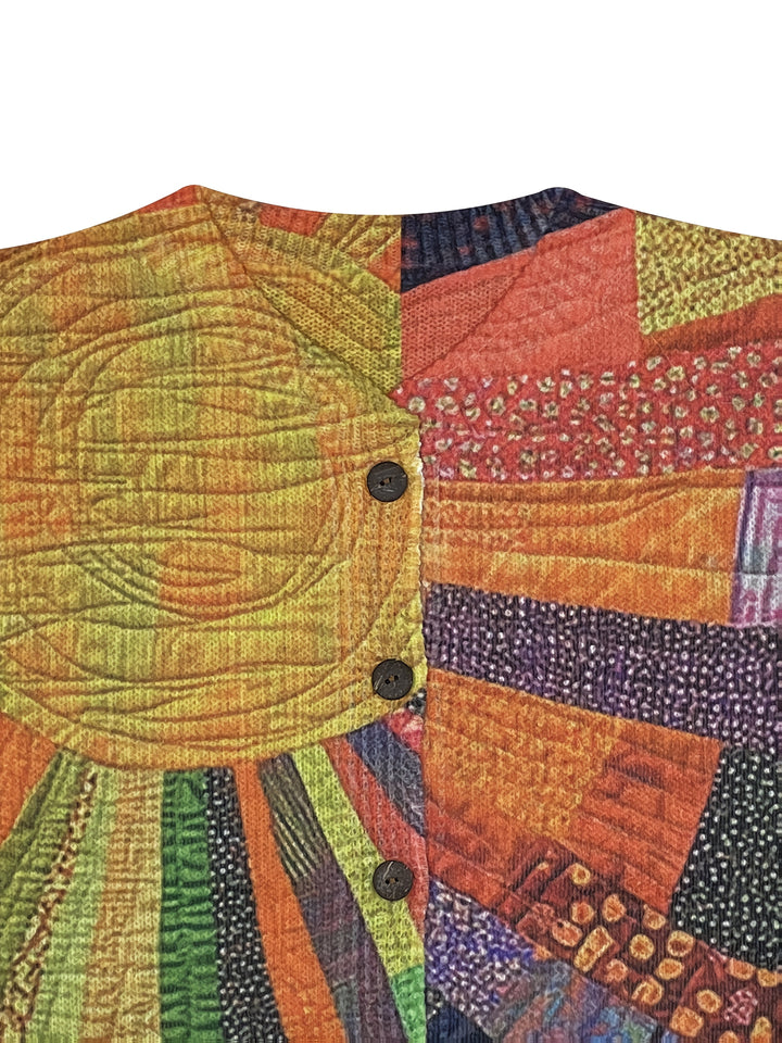 MARIAH – VIBRANT PATCHWORK CARDIGAN