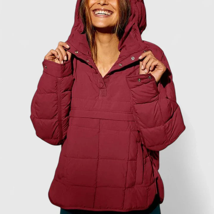 BRIANNA – COZY QUILTED PULLOVER JACKET