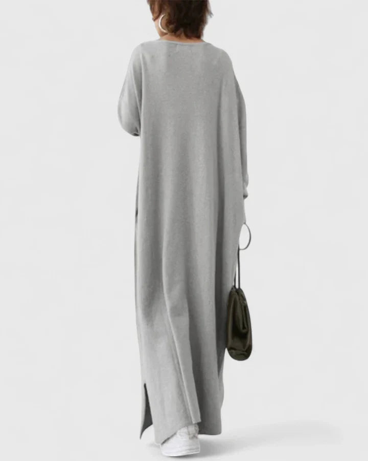 AVA – RELAXED V-NECK MAXI DRESS