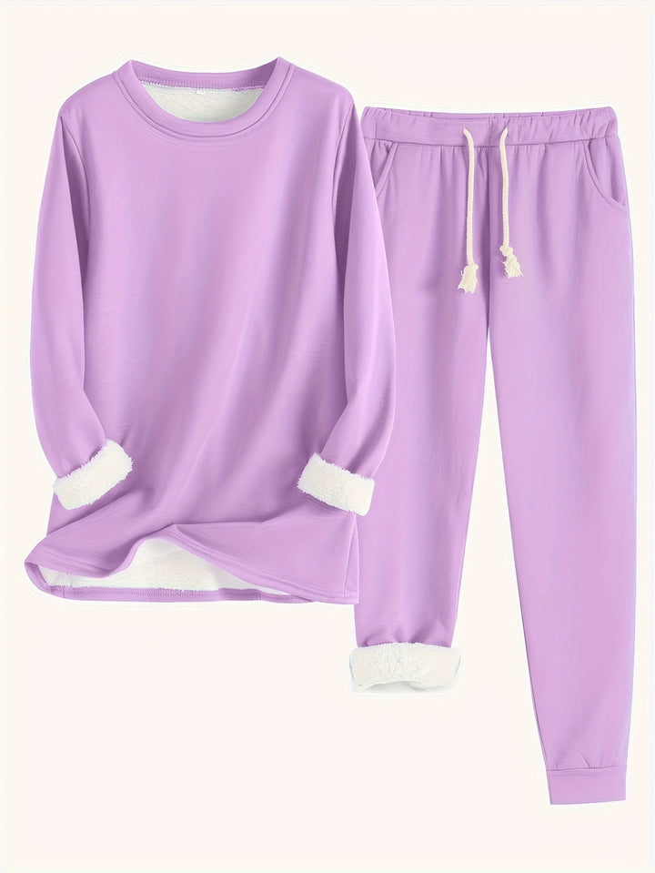 SOPHIA – COZY FLEECE-LINED LOUNGE SET