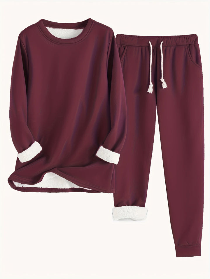 SOPHIA – COZY FLEECE-LINED LOUNGE SET
