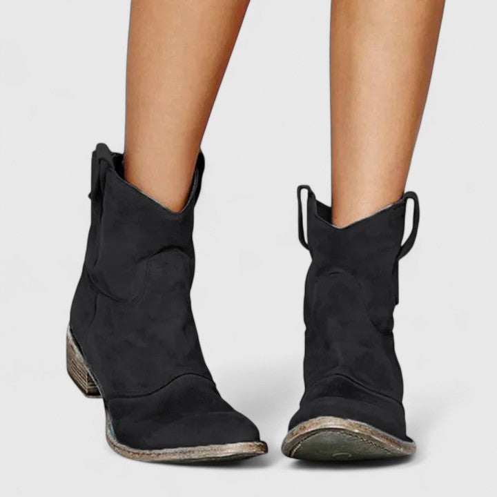 AUTUMN – VINTAGE WESTERN ANKLE BOOTIES