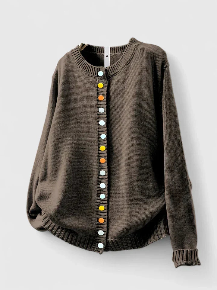 JADA – PLAYFUL BUTTON KNIT CARDIGAN