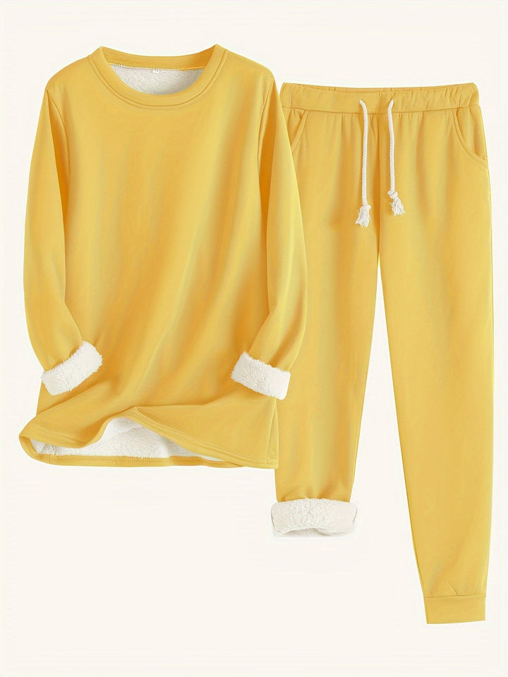 SOPHIA – COZY FLEECE-LINED LOUNGE SET